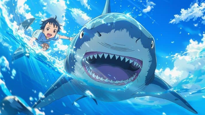 Dive In! Young Shark Kozame Returns to Make a Splash in New Anime Series!